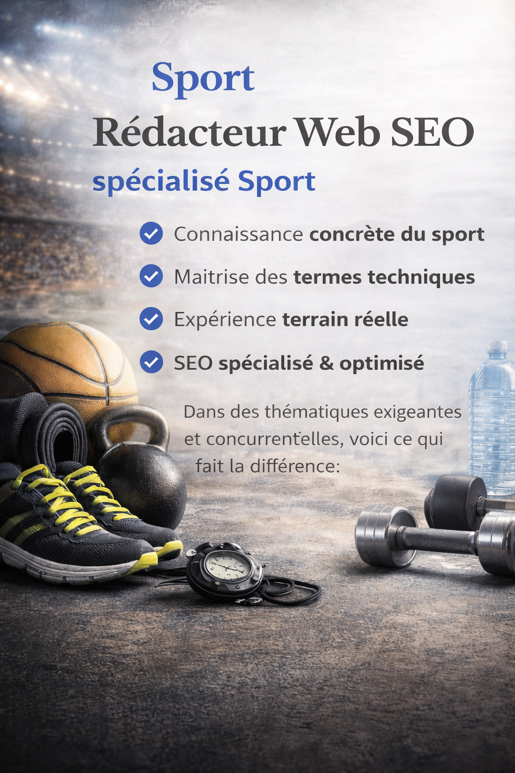 Rédacteur web seo spécialisé dans le sport